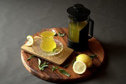 Teapot of Honey Lemon Mint Tea